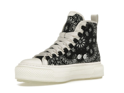 AMIRI Bandana Court Hi-top Sneaker Black White (Women's)