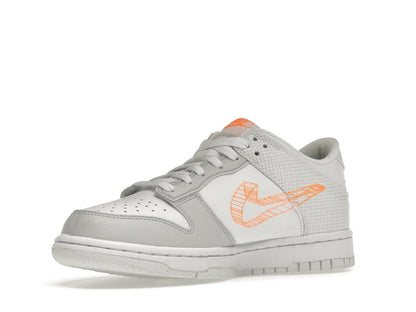 Nike Dunk Low SE 3D Swoosh Pure Platinum Total Orange (GS)
