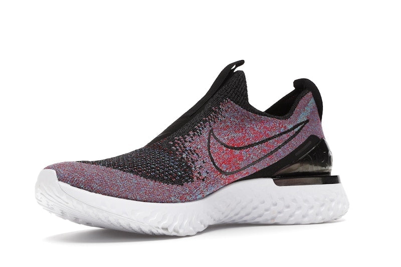 Nike Epic React Moc Flyknit Black University Red Hyper Jade