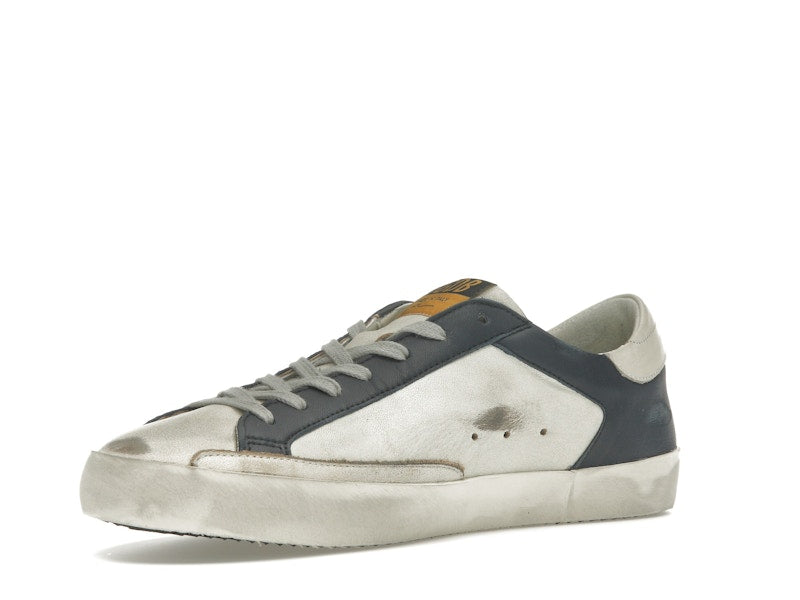 Golden Goose Super Star White Dark Blue Gun Metal