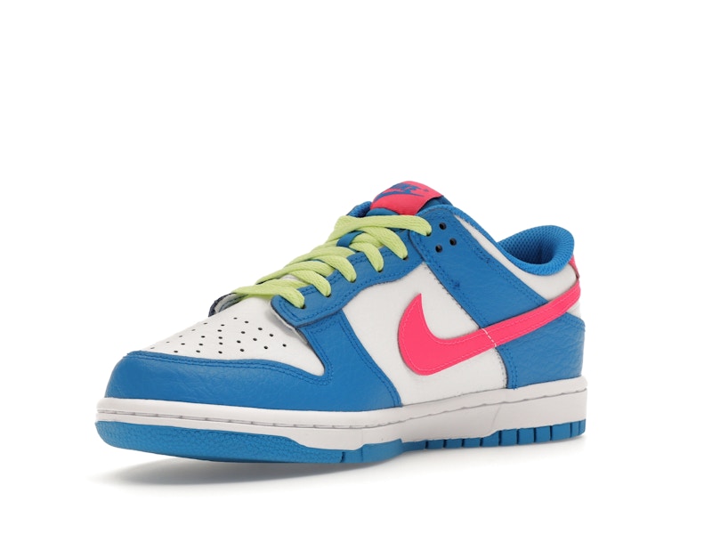 Nike Dunk Low Photo Blue White Light Lemon Twist Hyper Pink (GS)