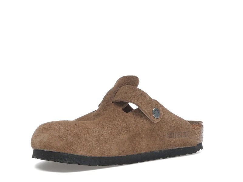 Birkenstock Boston Soft Footbed Suede Dark Tea Tonal