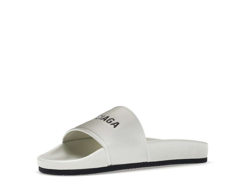 Balenciaga Pool Slide White Black (Women's)