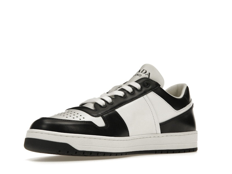 Prada Downtown Low Top Sneakers Leather White Black