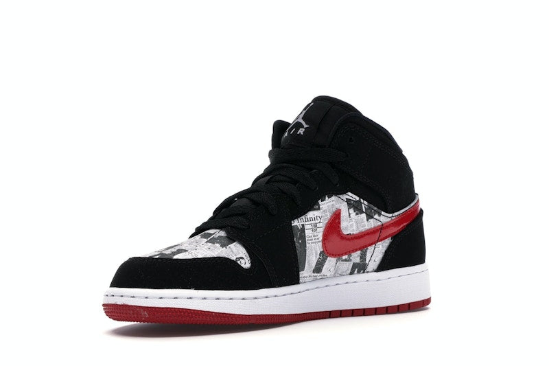 Jordan 1 Mid Newspaper Air Times (GS)