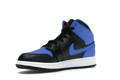 Jordan 1 Mid Royal Paint Splatter (GS)