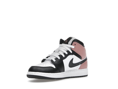 Jordan 1 Mid White Rust Pink Black (GS)