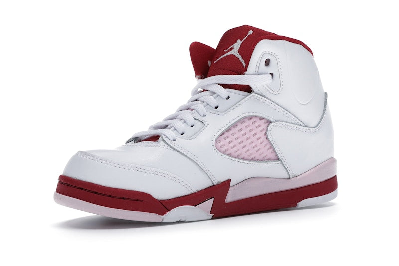 Jordan 5 Retro White Pink Red (PS)