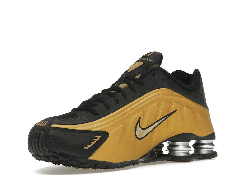 Nike Shox R4 Black Metallic Gold (Women's)