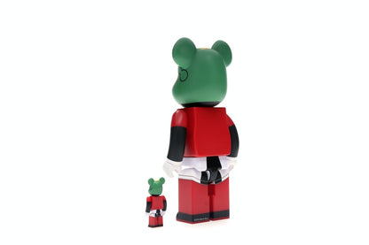 Bearbrick Marvin The Martian 100% & 400% Set Black/Red