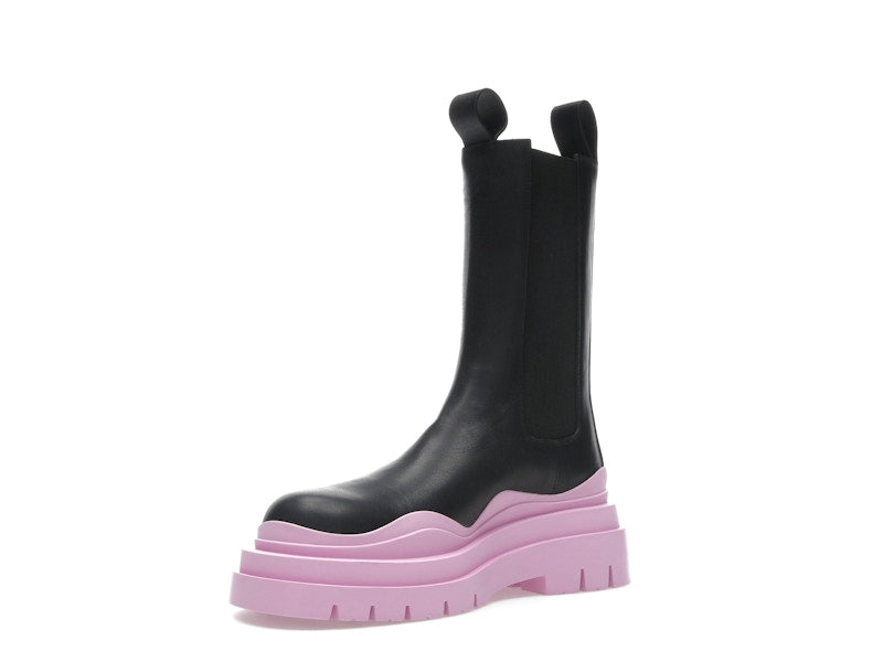 Bottega Veneta Tire Chelsea Boot Black Gloss (Women's)