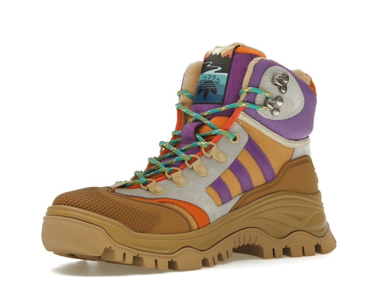 Gucci x Adidas Laced Up Boots Brown Purple (Women's)