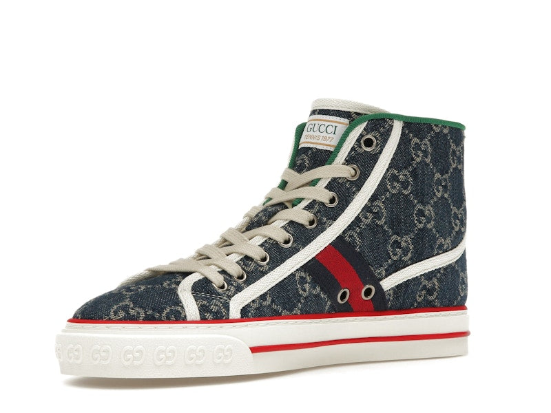 Gucci Tennis 1977 High Top Denim GG Print (Women's)