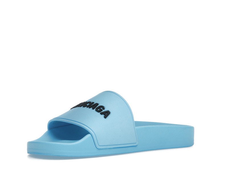 Balenciaga Pool Slide Blue Sky (Womens)
