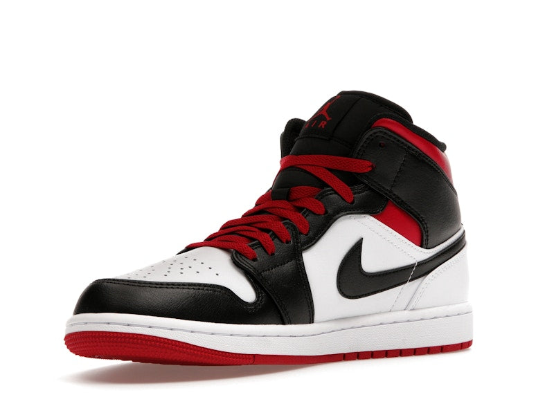 Jordan 1 Mid Gym Red Black Toe