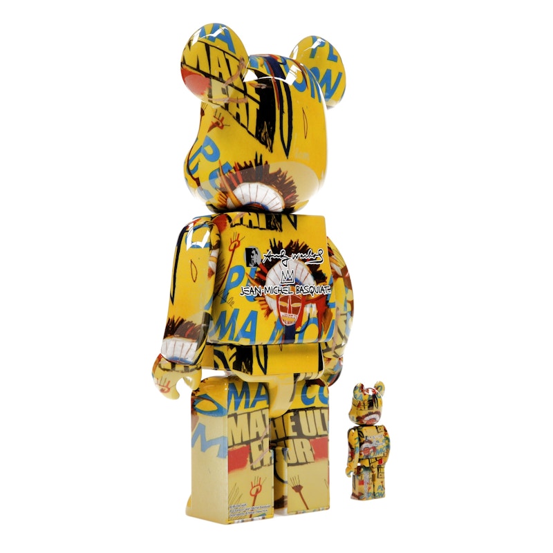 Bearbrick Andy Warhol x Jean-Michel Basquiat #3 100% & 400% Set