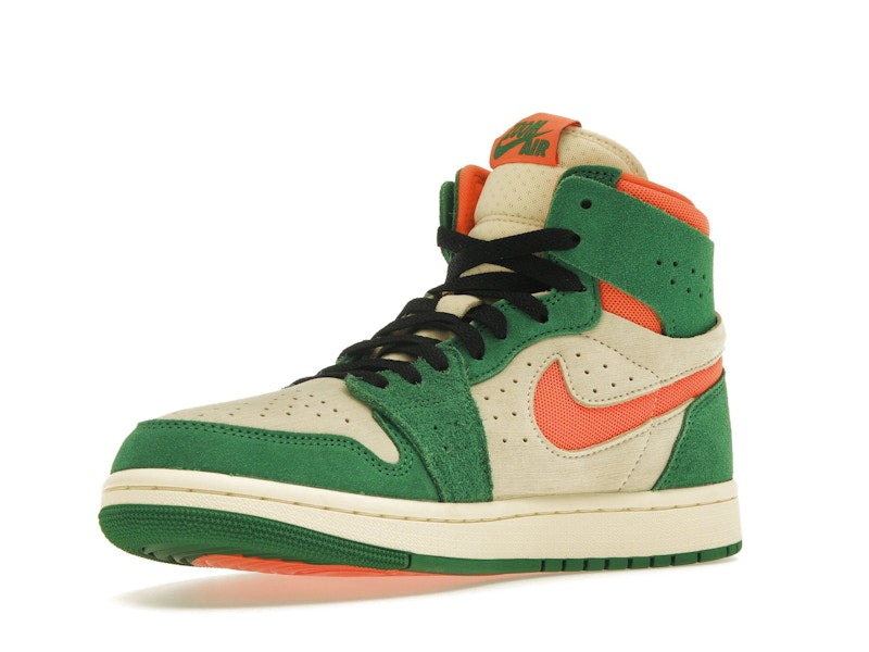 Jordan 1 High Zoom Air CMFT 2 Pine Green Orange Blaze (Women's)