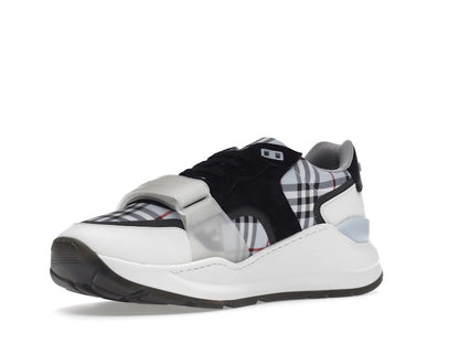Burberry Ramsey Haymarket Check Print Light Blue White Black