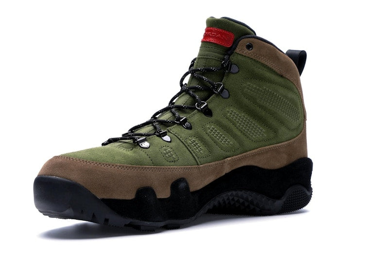 Jordan 9 Retro Boot NRG Military Brown Legion Green