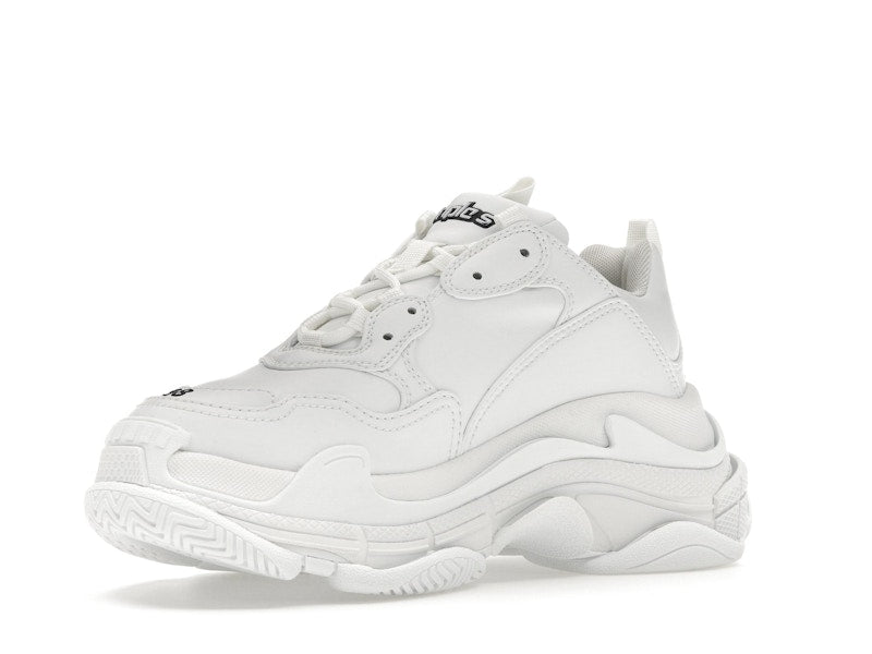 Balenciaga Triple S Synthetic Leather Triple White (Women's)