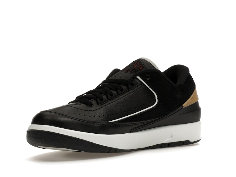 Jordan 2 Retro Low Black Metallic Gold (Women's)