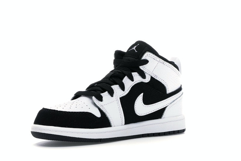 Jordan 1 Mid White Black (PS)