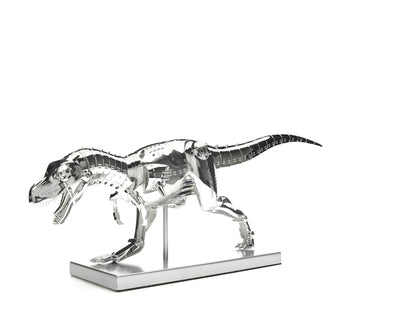Hajime Sorayama T-Rex Cyborg Dinosaur Figure Silver