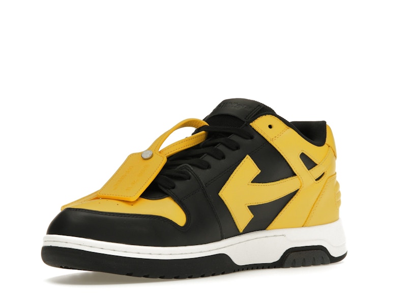 OFF-WHITE Out Of Office OOO Low Tops Black Yellow