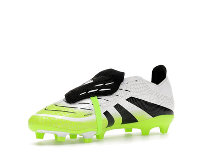 adidas Predator League Fold-Over Tongue FG/MG Cloud White Core Black Lucid Lemon