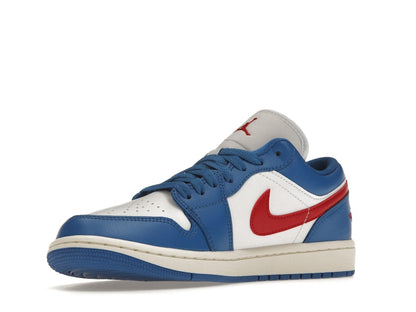 Jordan 1 Low Sport Blue Gym Red (Women's)
