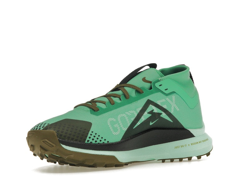 Nike React Pegasus Trail 4 Gore-Tex Spring Green Olive Flak Mint Foam Black
