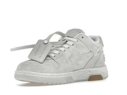 OFF-WHITE Out Of Office OOO Low Tops Vintage Suede Destressed White