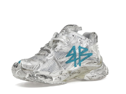 Balenciaga Runner Graffiti White Blue