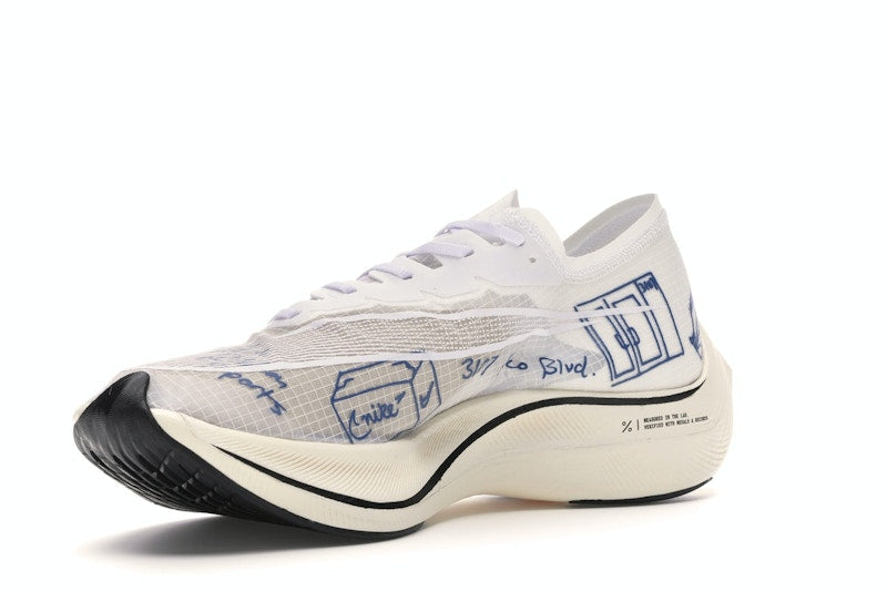 Nike ZoomX Vaporfly Next% Blue Ribbon Sports White