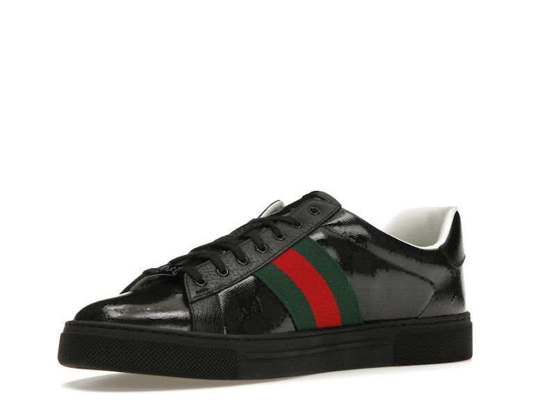 Gucci Ace GG Crystal Canvas Black