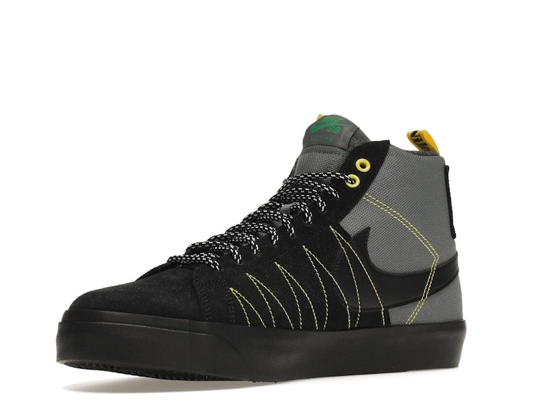 Nike SB Zoom Blazer Mid PRM Acclimate Cool Grey Yellow Strike
