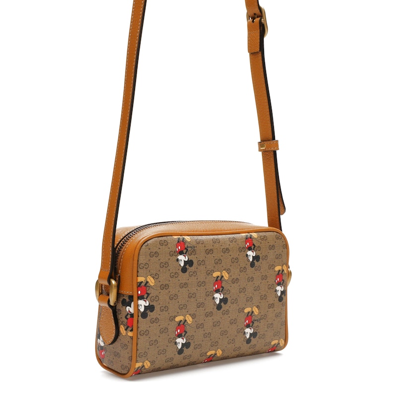 Gucci x Disney Mickey Mouse Crossbody Bag Brown