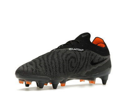 Nike Gripknit Phantom GX Elite SG-Pro Anti-Clog Traction Black Dark Smoke Grey Total Orange