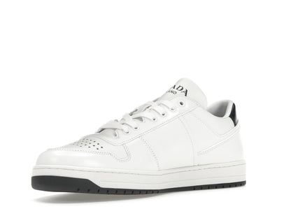 Prada Downtown Low Top Sneakers Leather White White Black