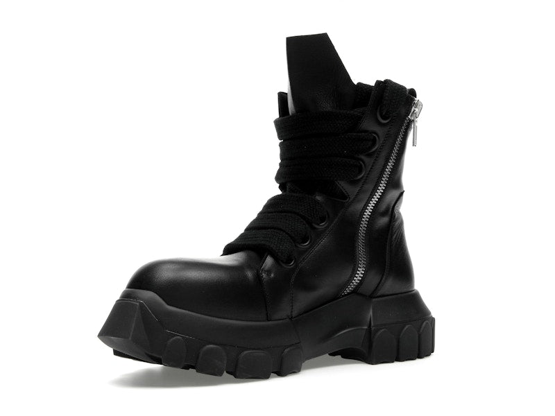 Rick Owens Lido Jumbo Laced Bozo Tractor Black