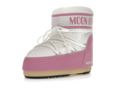 Moon Boot Icon Nylon Low Boot Pink White