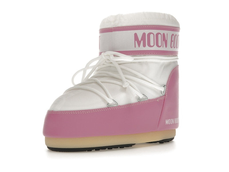 Moon Boot Icon Nylon Low Boot Pink White