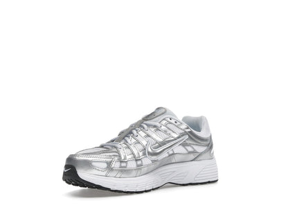 Nike P-6000 White Metallic Silver (GS)