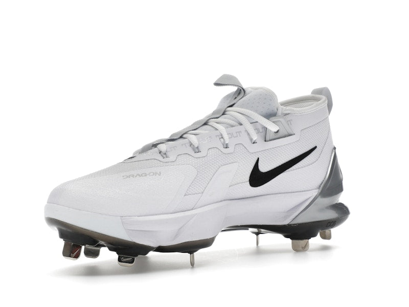 Nike Force Zoom Trout 9 Elite White Black Pure Platinum Metallic Silver