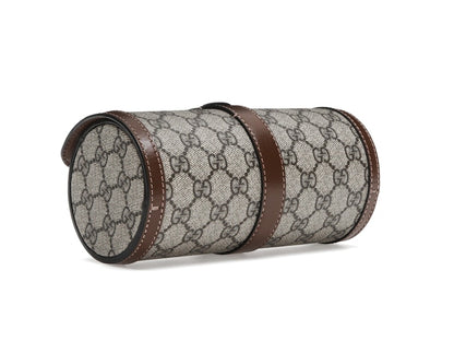Gucci Supreme Monogram Watch Role Bag Brown