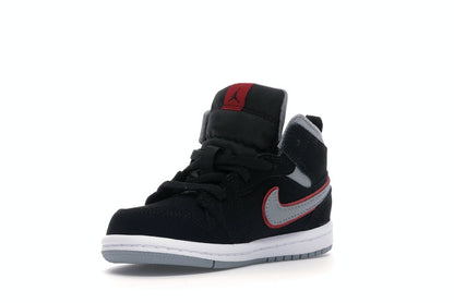 Jordan 1 Mid Black Particle Grey Gym Red (TD)