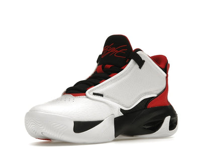 Jordan Max Aura 4 White Black University Red