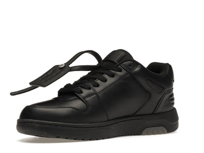 OFF-WHITE OOO Low Tops "For Walking" Black White