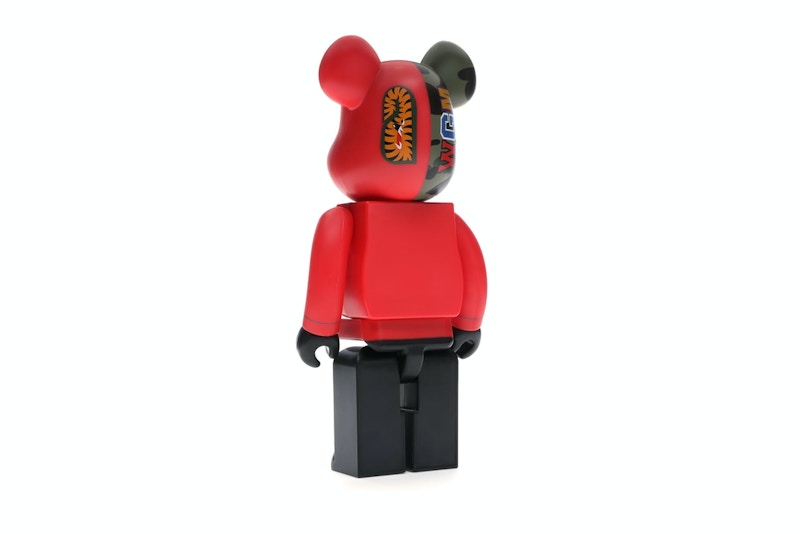 Bearbrick A Bathing Ape 1st Camo Shark 400% Red