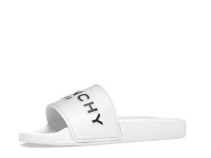 Givenchy Paris Flat Sandals White Black
